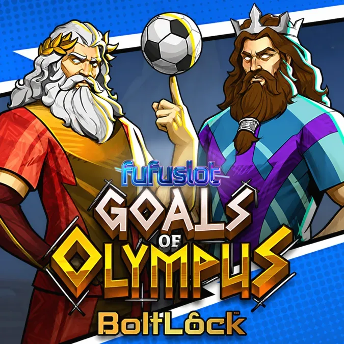 Tampilan visual grid permainan slot Goals of Olympus BoltLock
